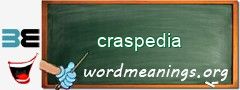 WordMeaning blackboard for craspedia